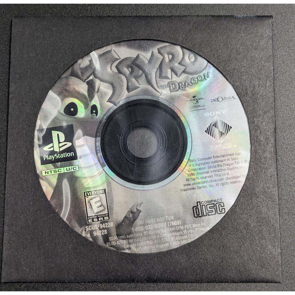 Spyro The Dragon - PS1 - Tested/Working